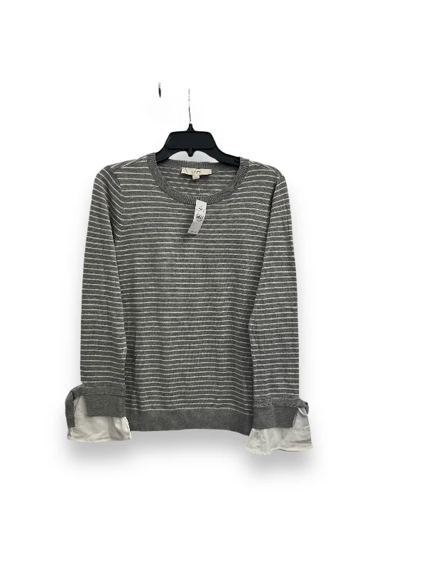 women's tops for those who want to wear pieces that are both comfortable and stylishTop Long Sleeve By Loft In Striped Pattern, Size: S