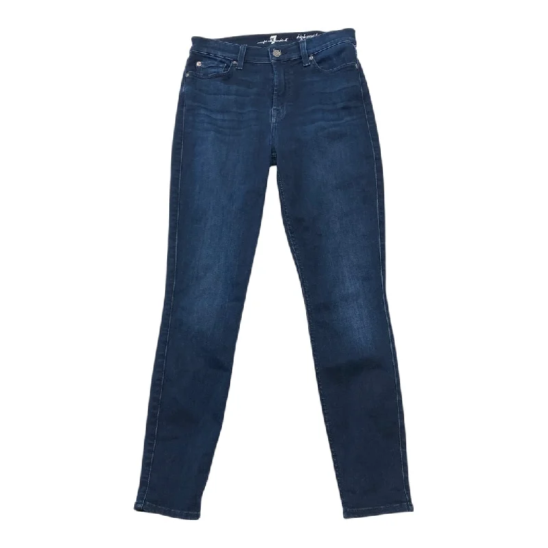 women's denim jeans for a chic appearanceJeans Skinny By Seven 7 In Blue Denim, Size: 4