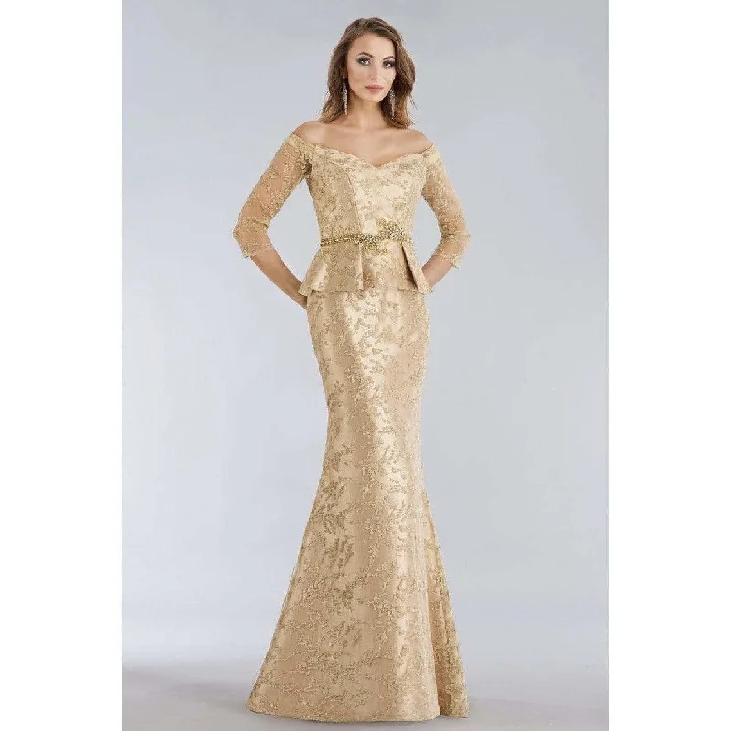 women's club dressesFeriani Couture 18965 Evening Gold Gown