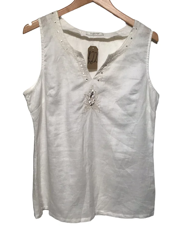 women's tops for smart casual looksB.Young Sleeveless Top (Size L)