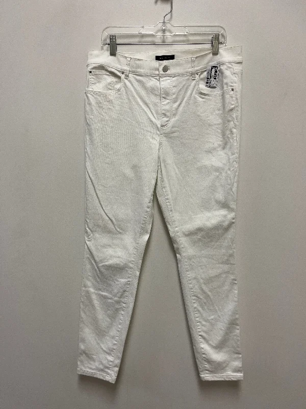 women's light denim jeansJeans Straight By Ann Taylor In White, Size: 12