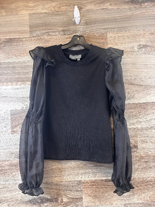 women's tops for glamorous eveningsTop Long Sleeve By Anthropologie In Black, Size: S