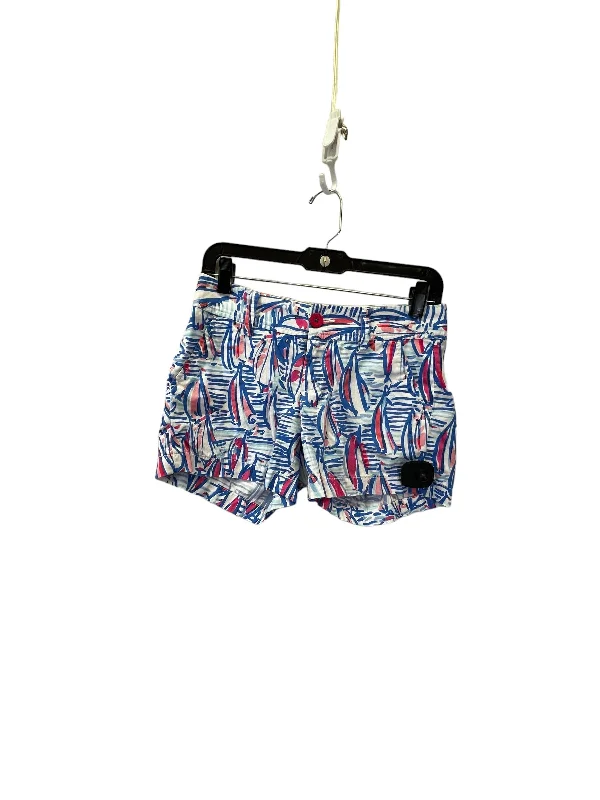 women's high-waisted shortsBlue & Red & White Shorts Lilly Pulitzer, Size 00