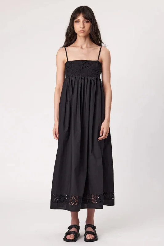 Laced DressRemain - Celia Maxi Dress, Black