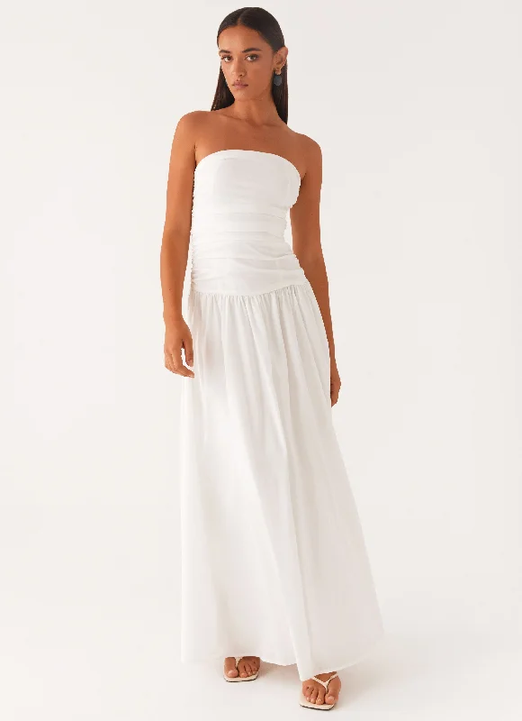 women's fair-trade dressesCarmel Maxi Dress - White