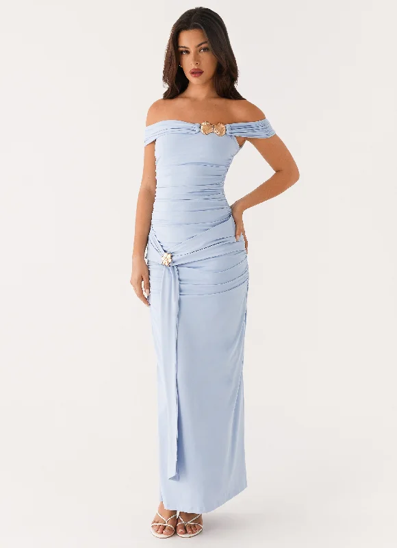 Retro DressMajorly Maxi Dress - Blue