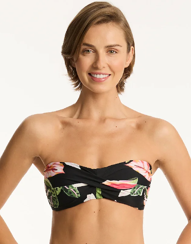 Relaxed Pants FemaleSundown Twist Bandeau Bikini Top