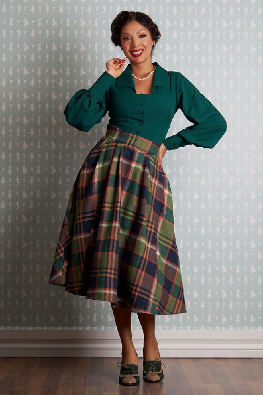 women's party skirtsAngelle-Gia Tartan Flannel Skirt by Miss Candyfloss