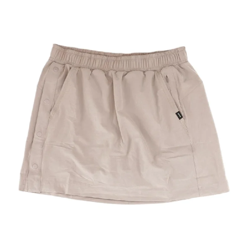 women's travel-friendly cocktail skirtsTan Solid Skort Skirt