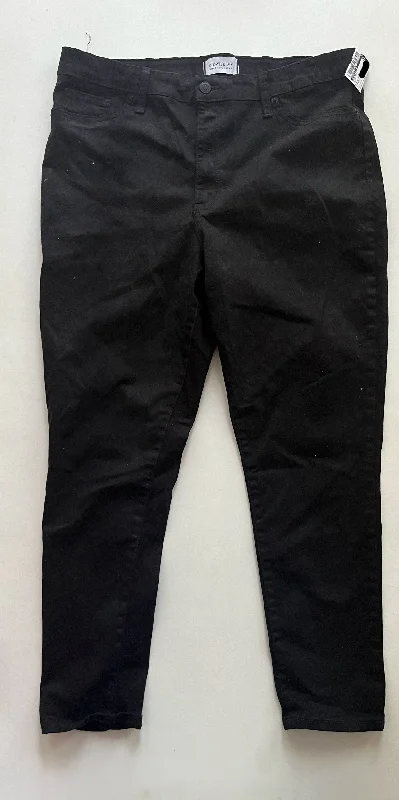 women's sustainable pantsBlack Pants Ankle Crown And Ivy, Size 16