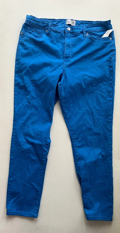 women's jogger pantsBlue Pants Ankle Crown And Ivy, Size 16