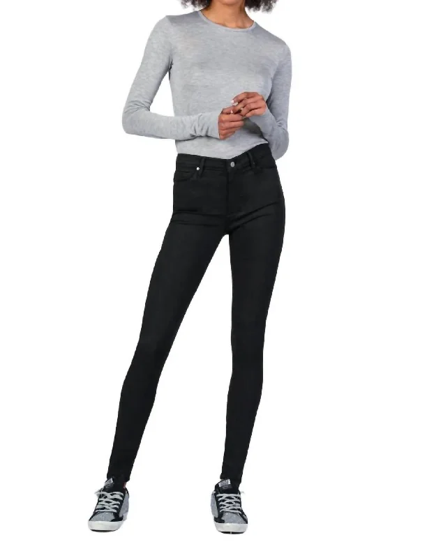 women's active pantsGisele High Rise Straight Pants In So Black