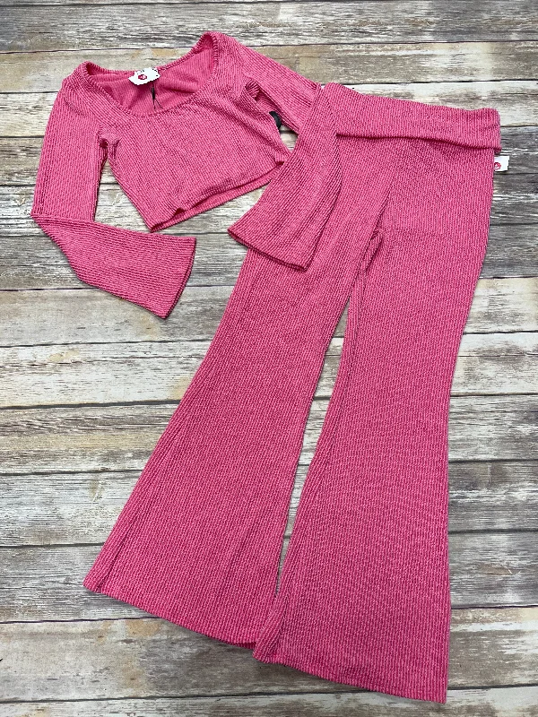 women's slim-fit pantsPink Pants Set 2pc Fashion Nova, Size L