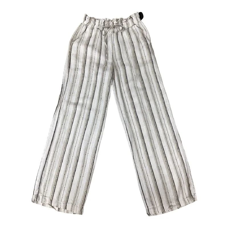 women's striped pantsStriped Pattern Pants Linen Love Tree, Size M