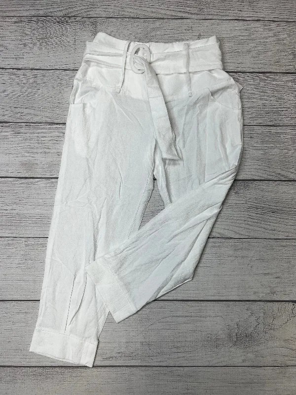 women's affordable pantsWhite Pants Ankle Noracora Size M