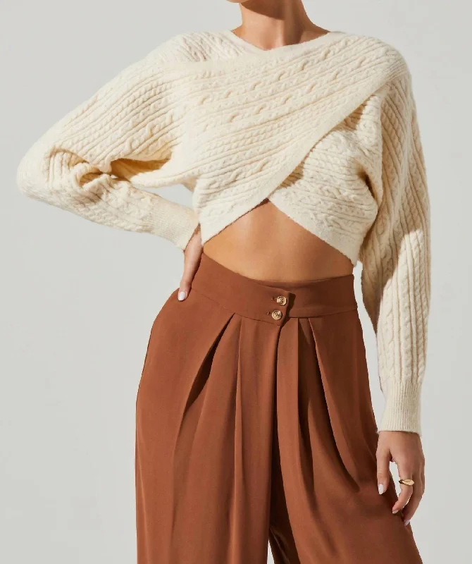 Elegant SweatersMariana Sweater In Cream