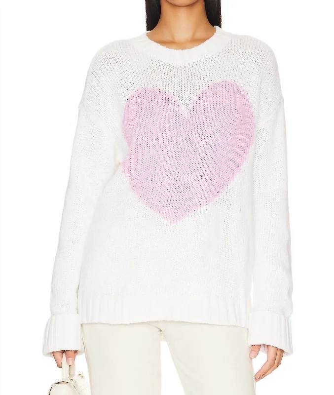 Children's SweatersSweetheart Sweater In Pink Heart