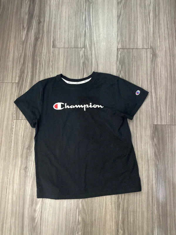 women's tops for date nightsTop Short Sleeve By Champion In Black, Size: L