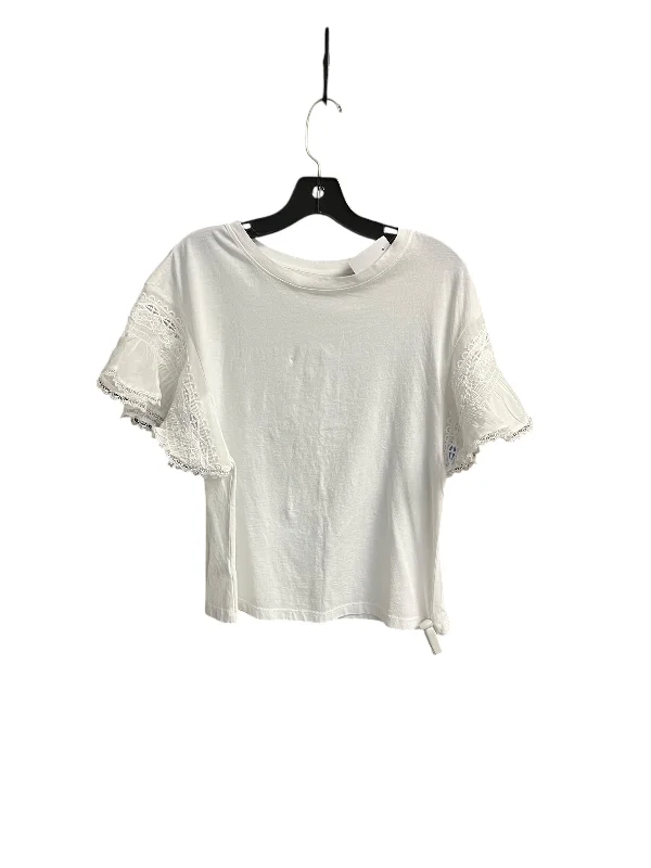 women's tops for those who want to add a personal touch to their wardrobe with unique and one-of-a-kind piecesTop Short Sleeve By Loft In White, Size: Xs