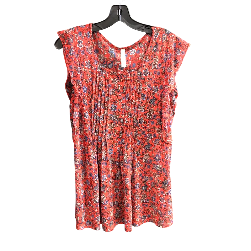 women's tops for those who want to add a touch of sophistication to their casual attireTop Short Sleeve By Perseption Concept In Red, Size: L