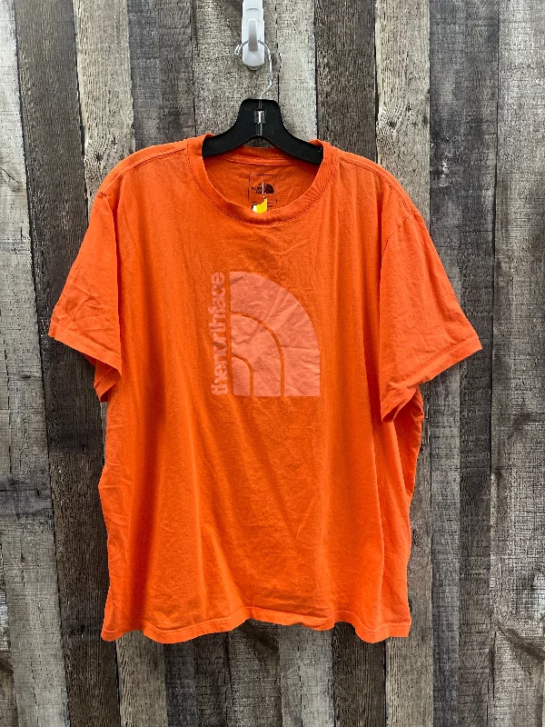 women's tops for wedding guest attireTop Short Sleeve By The North Face In Orange, Size: 2x