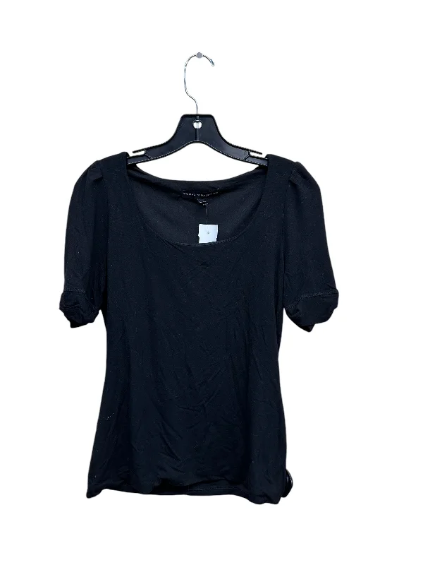 women's tops for black-tie affairsTop Short Sleeve By White House Black Market In Black, Size: Xs