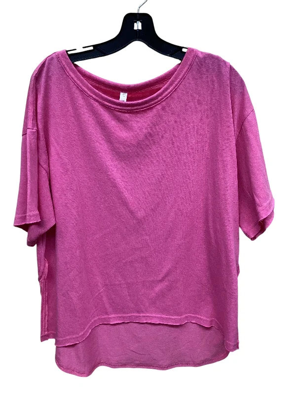 women's tops for layeringTop Short Sleeve By Wishlist In Pink, Size: L